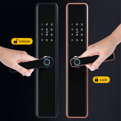 QLEUNG S818 Smart Wifi Door Lock with Fingerprint Password Card Access