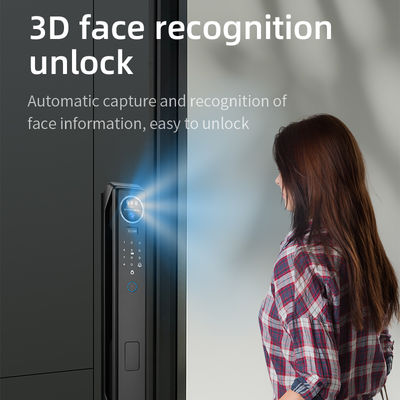 S959max Automatic Fingerprint 3D Face Recognition Door Lock with Tuya Active Video Calling WiFi Access Control Smart Home Door Lock
