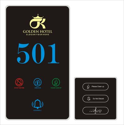 Hotel Doorplate Switch with 4 Years Warranty Easy Installation ABS Material Smart Touch DND Panel Switch