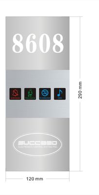Customized Hotel Doorplate Switch with LED Display 5 Years Warranty and 258*86*7mm Size