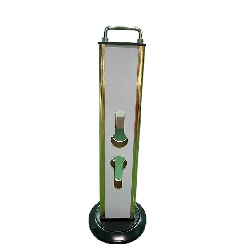 Aluminum Alloy and Wood Fingerprint Door Lock Display Stand 120x610mm 3.5kg 60mm Thickness