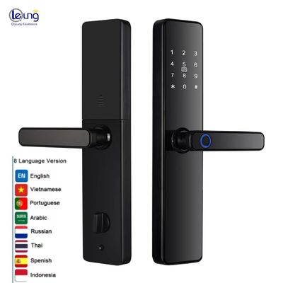 スマートホーム ドアロック 亜鉛合金 S819 指紋 ドアロック 8 言語 ツヤ ドアロック Wifi TTlock