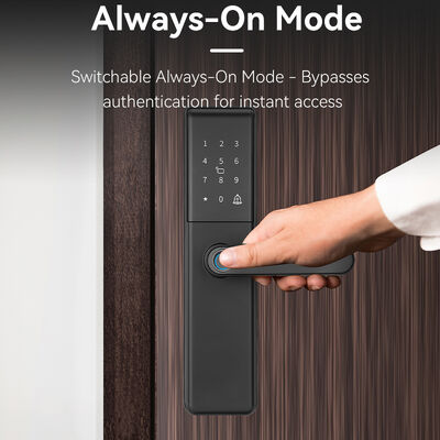 Qleung S851 Tuyaスマートドアロック、クラウドデータストレージ、グレードBロックシリンダー、Wi-Fiネットワーク